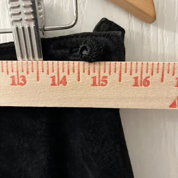 Carole Little Skirt 10 Suede Black Floral Crochet Vintage Spider Web Witchy Goth - Picture 6 of 8